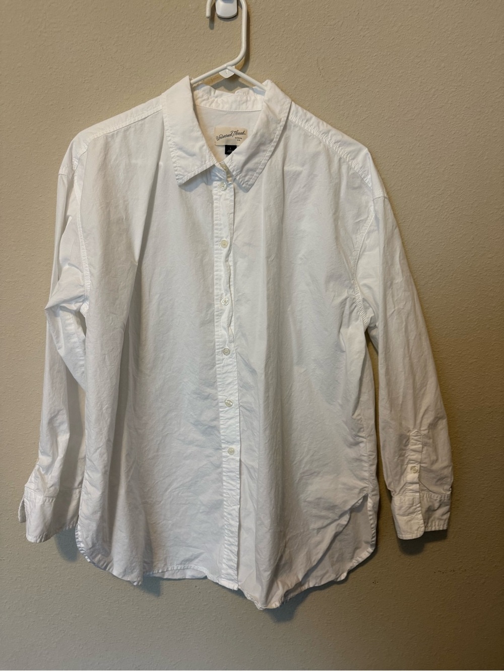 Universal Thread White Men's Button-Down Shirt